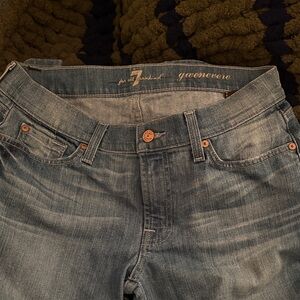 7 For All Mankind Gwenivere Skinny Jeans - Light Blue Wash